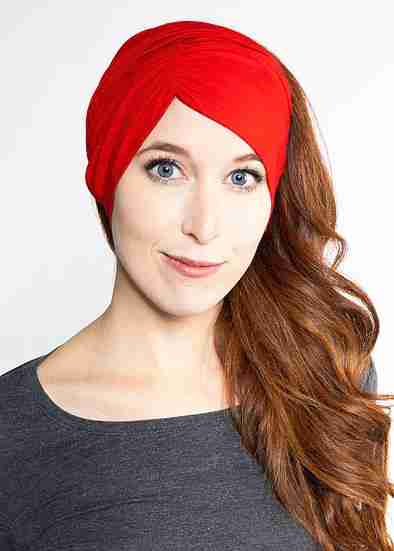 Ruched Side-Swept Bang Tube - Red image