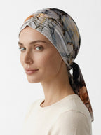 Night Marble Ruched Multi-Wear Turban