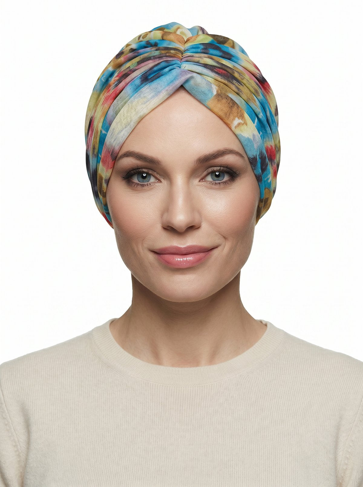 Blue Abstract Limited Edition Turban