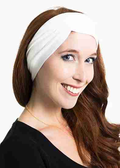 Ruched Side-Swept Bang Tube - Cream image