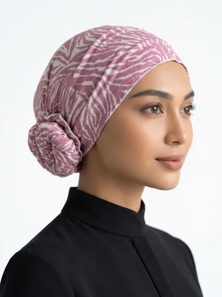 Pink Tiger Print Classic Multi-Wear Turban