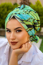 Tiger Turban with Scrunchie image 0