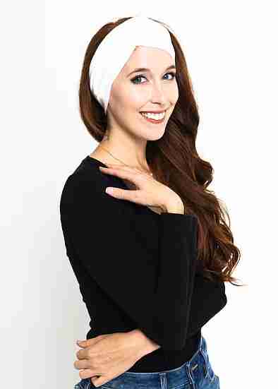 Ruched Side-Swept Bang Tube - White image