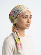 Floral Watercolor Ruched Multi-Wear Turban