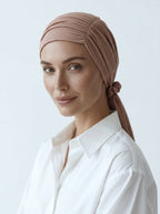 Nude Ruched Multi-Wear Turban