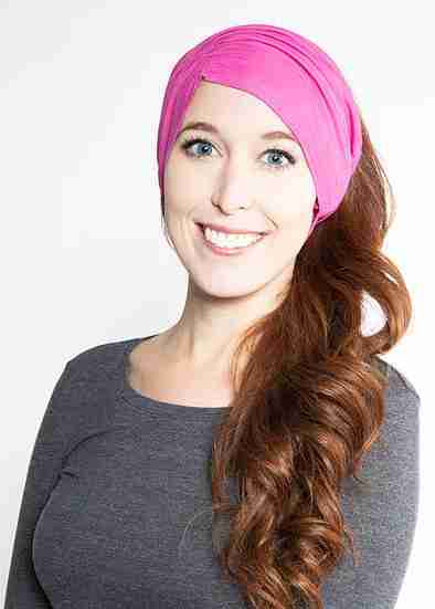 Ruched Side-Swept Bang Tube - Pink image