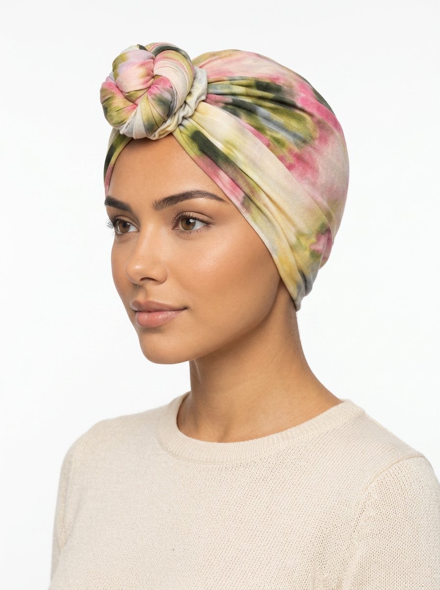 Floral Watercolor Classic Multi-Wear Turban