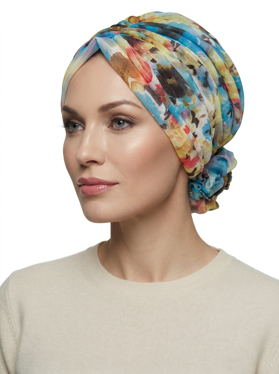 Blue Abstract Limited Edition Turban