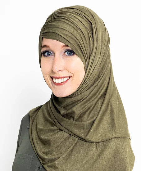 Ruched Side-Swept Bang Scarf