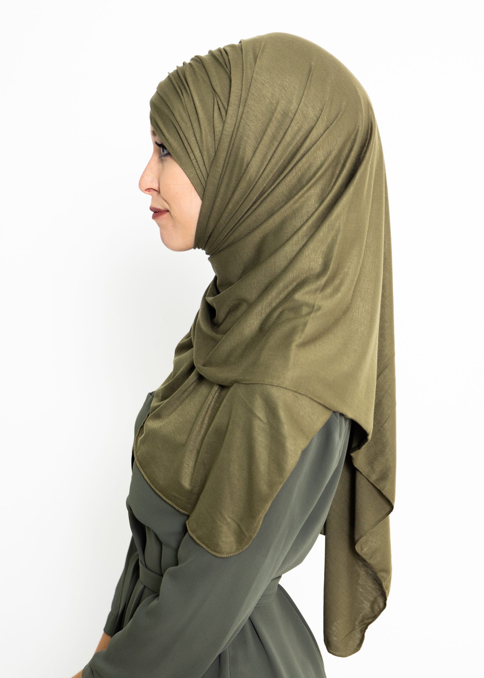 Ruched Side-Swept Bang Scarf