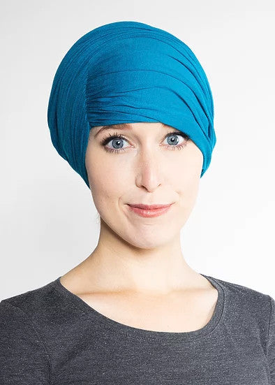 Ruched Side-Swept Bang Scarf