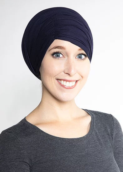 Ruched Side-Swept Bang Scarf