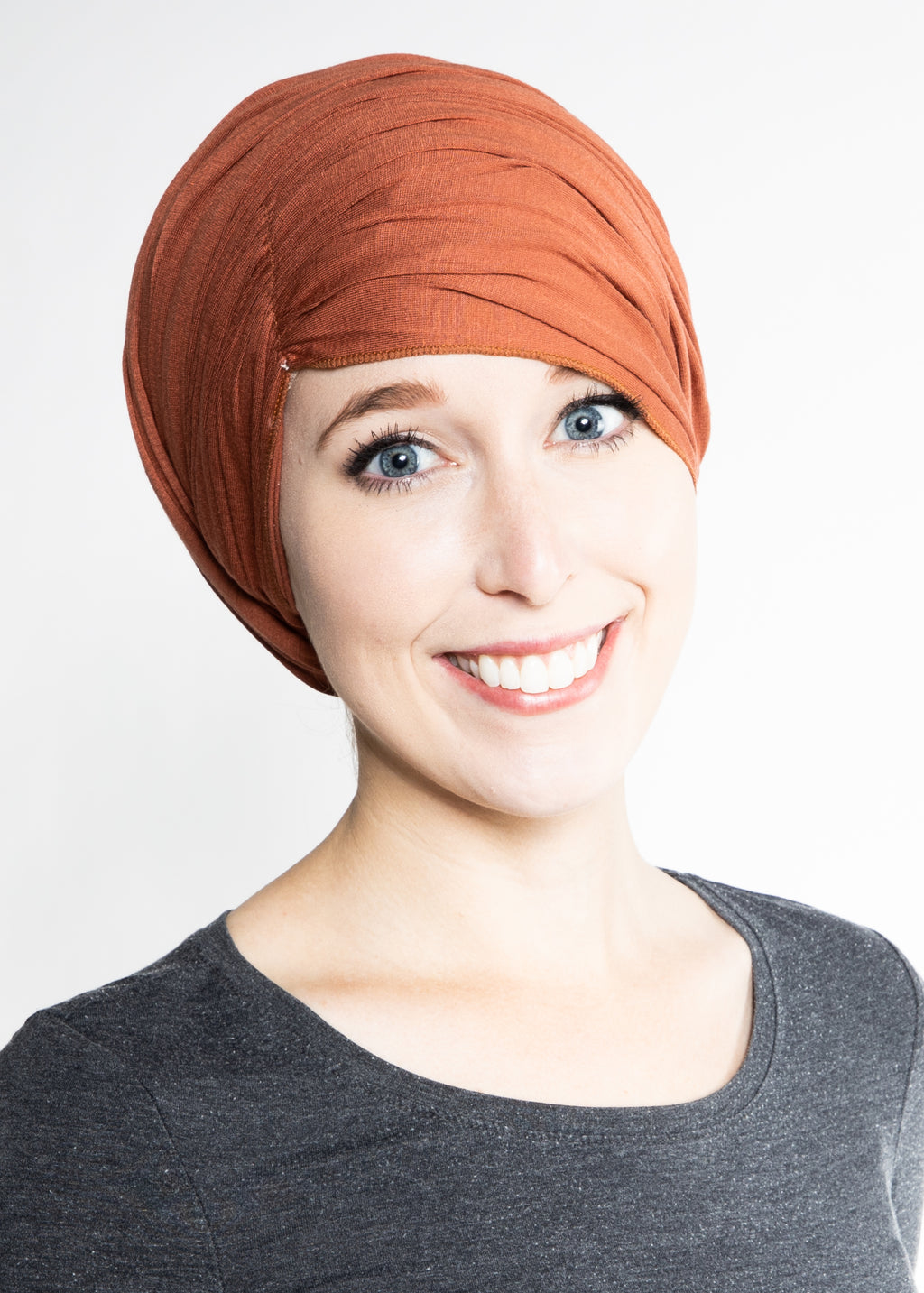 Ruched Side-Swept Bang Scarf