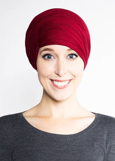 Ruched Side-Swept Bang Scarf