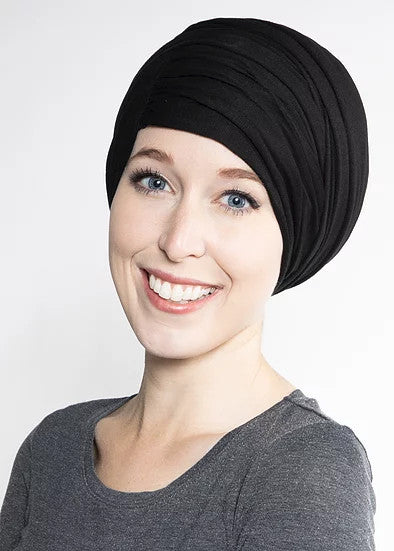 Ruched Side-Swept Bang Scarf