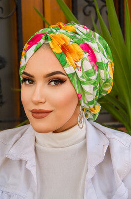 Island Tropical Floral Multi-Wear Turban