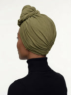 Green Ruched Multi-Wear Turban