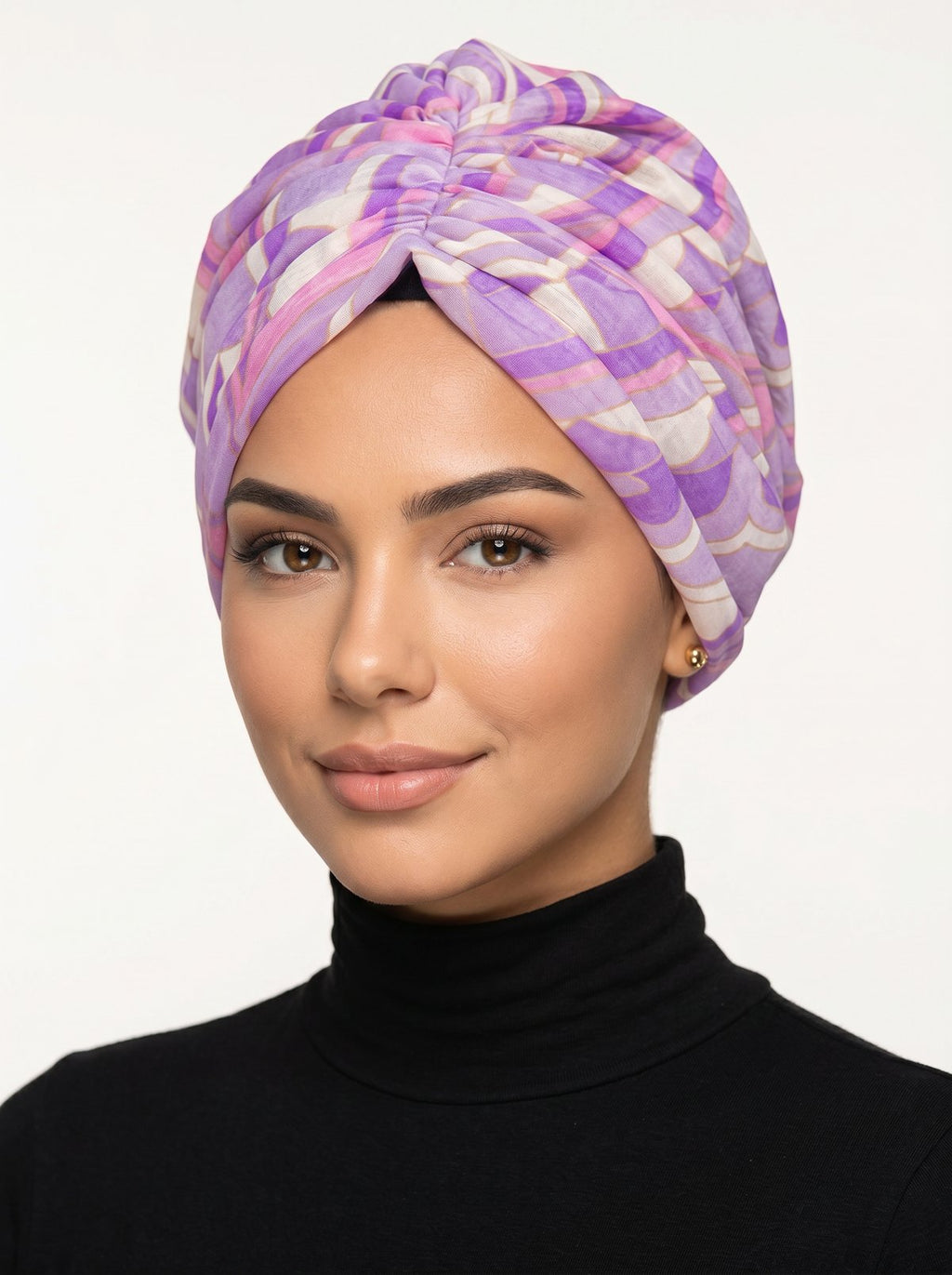 Lilac Geometric Limited Edition Turban