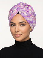 Lilac Geometric Limited Edition Turban