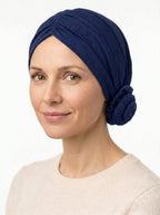 Navy Ruched Multi-Wear Turban