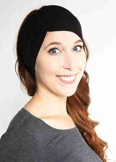 Ruched Side-Swept Bang Tube - Black image