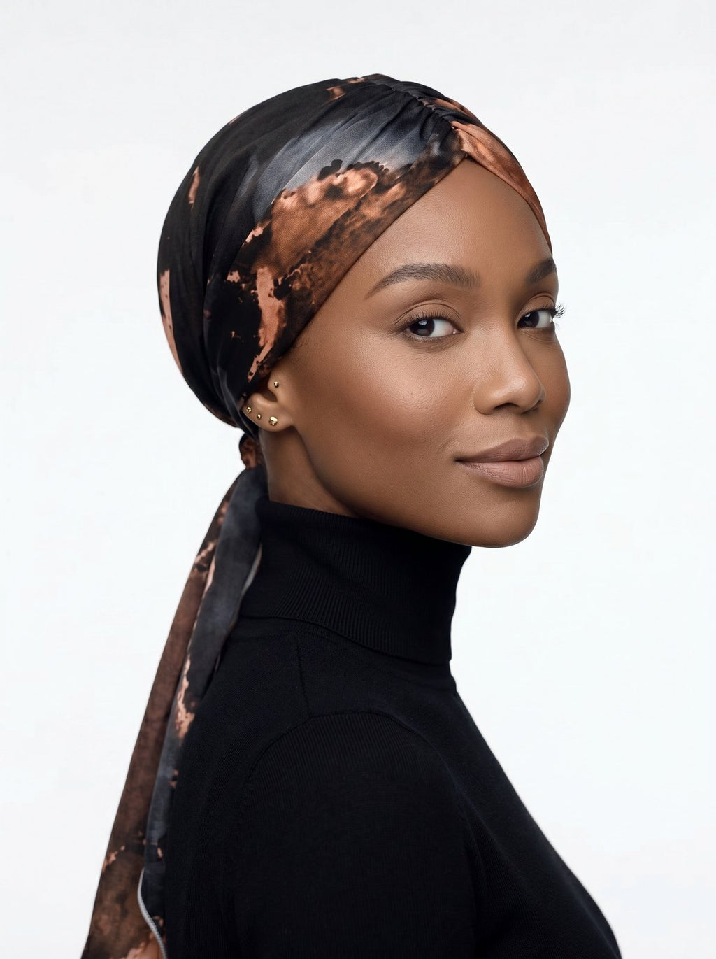 Midnight Desert Ruched Multi-Wear Turban