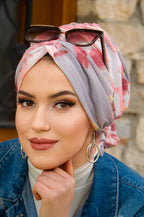 Floral Turban with Scrunchie image 0