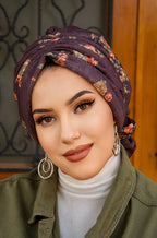 Vintage Blossom Turban with Scrunchie image 1