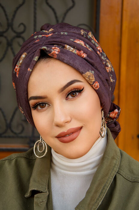 Vintage Blossom Turban with Scrunchie image 1