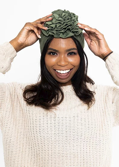 Flower Turban - Solid Colors image 0