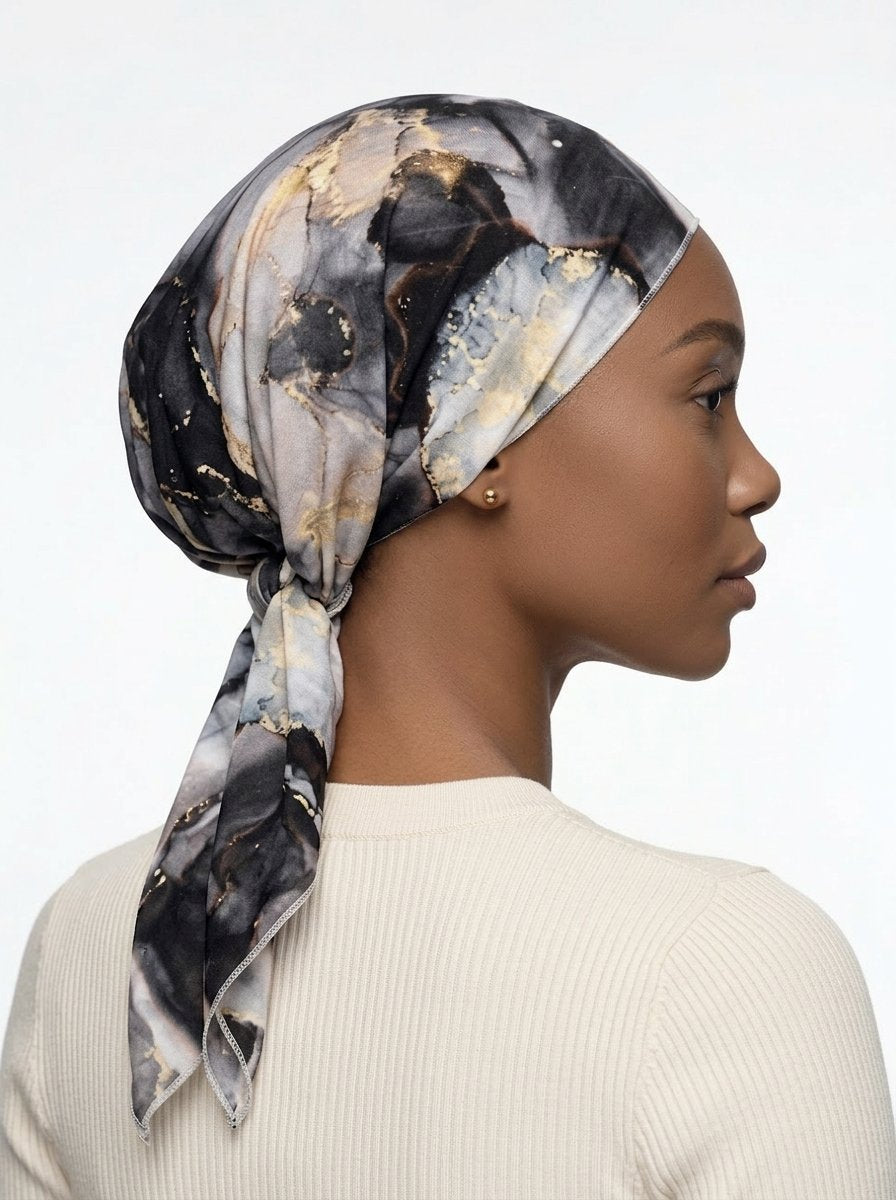 Night Marble Classic Multi-Wear Turban