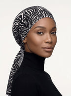 Black Tiger Print Classic Multi-Wear Turban