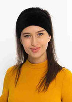 Non-Slip Velvet Headband - Black image