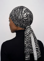 Black Tiger Print Classic Multi-Wear Turban