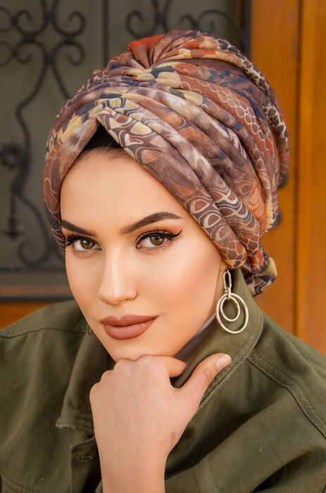 Fall Vibes Turban with Scrunchie image 2