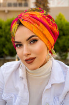 Sunset Breeze Turban with Scrunchie image 1