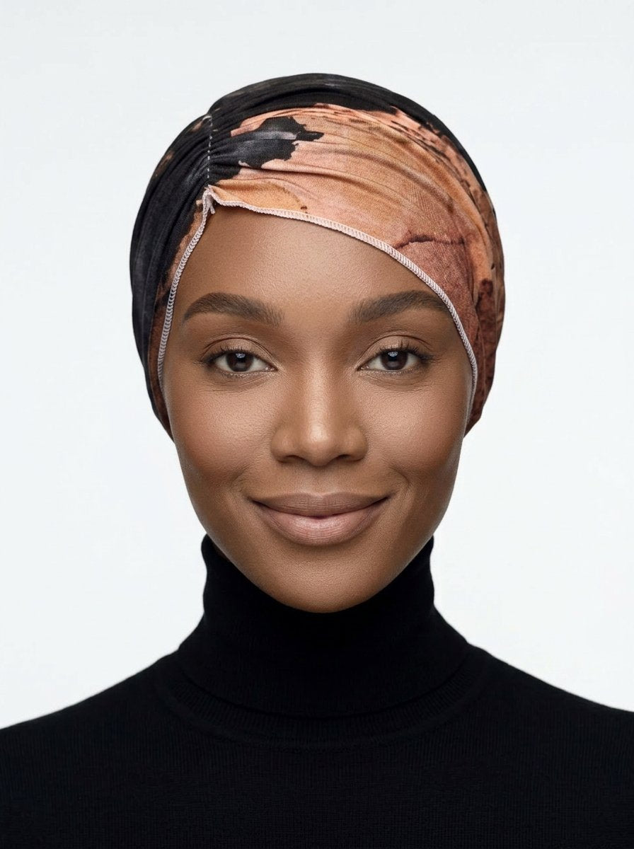 Midnight Desert Ruched Multi-Wear Turban